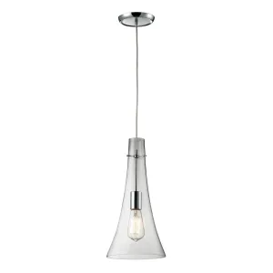 1 light pendant in polished chrome ELK Lighting