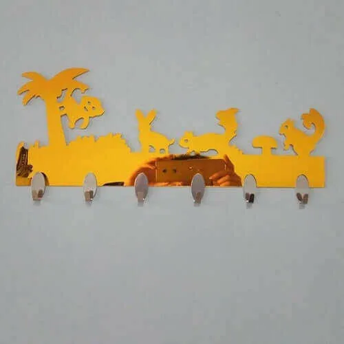 1 Set 6PC Hook Wall Stickers Decorative Home