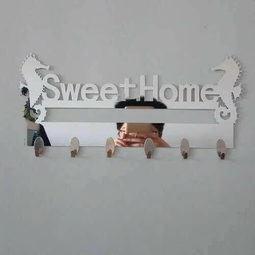 1 Set 6PC Hook Wall Stickers Decorative Home
