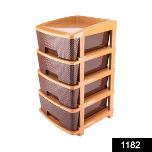 1182 Plastic Modular Drawer 4 Tier Organisers