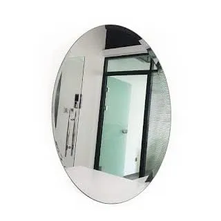 13 SOEME Flexible Mirror Sheets Self-Adhesive Plastic Mirror Tiles Non-Glass Mirror Stickers for Home Decoration (Oval Shape)