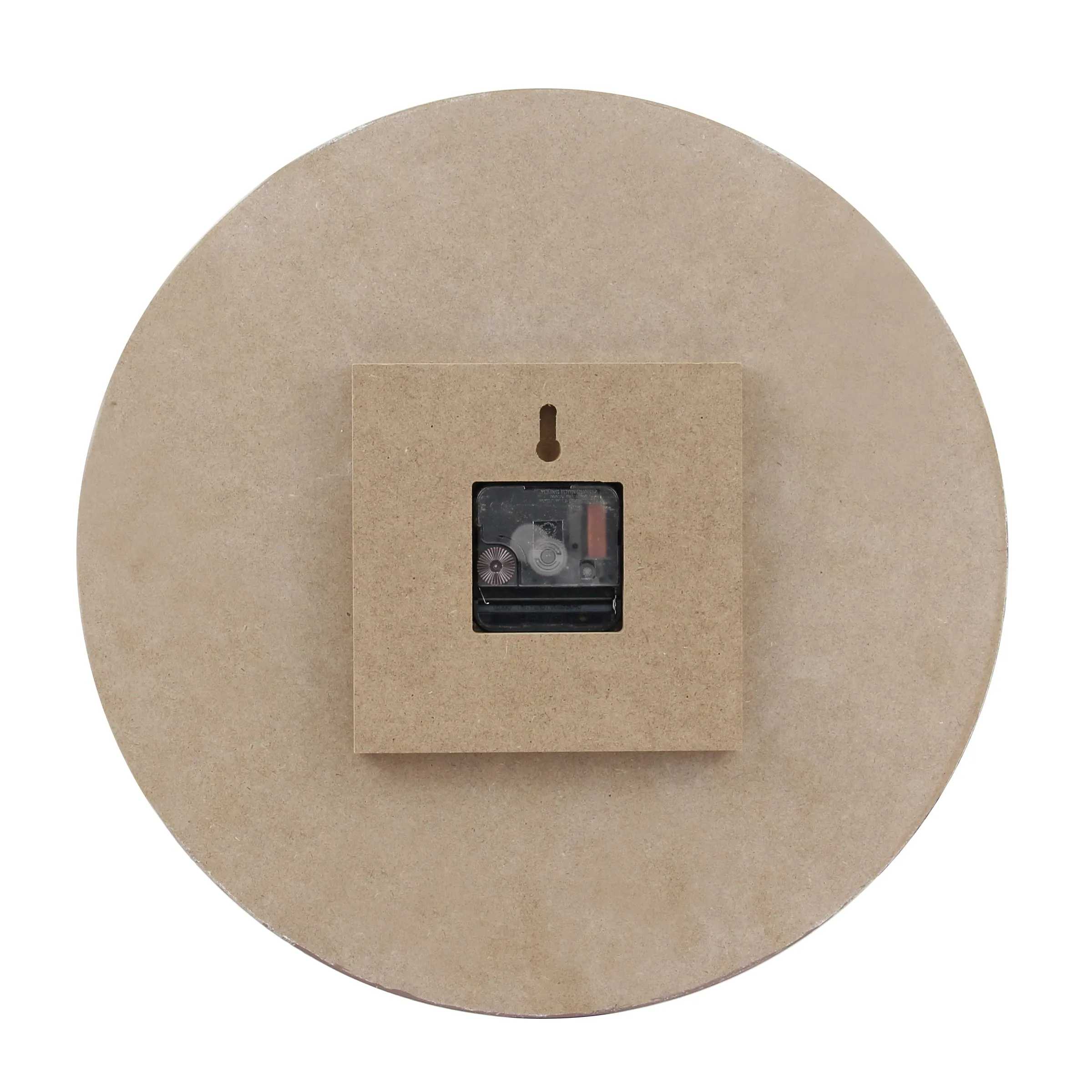 14” Roman Numeral Wooden MDF Wall Clock