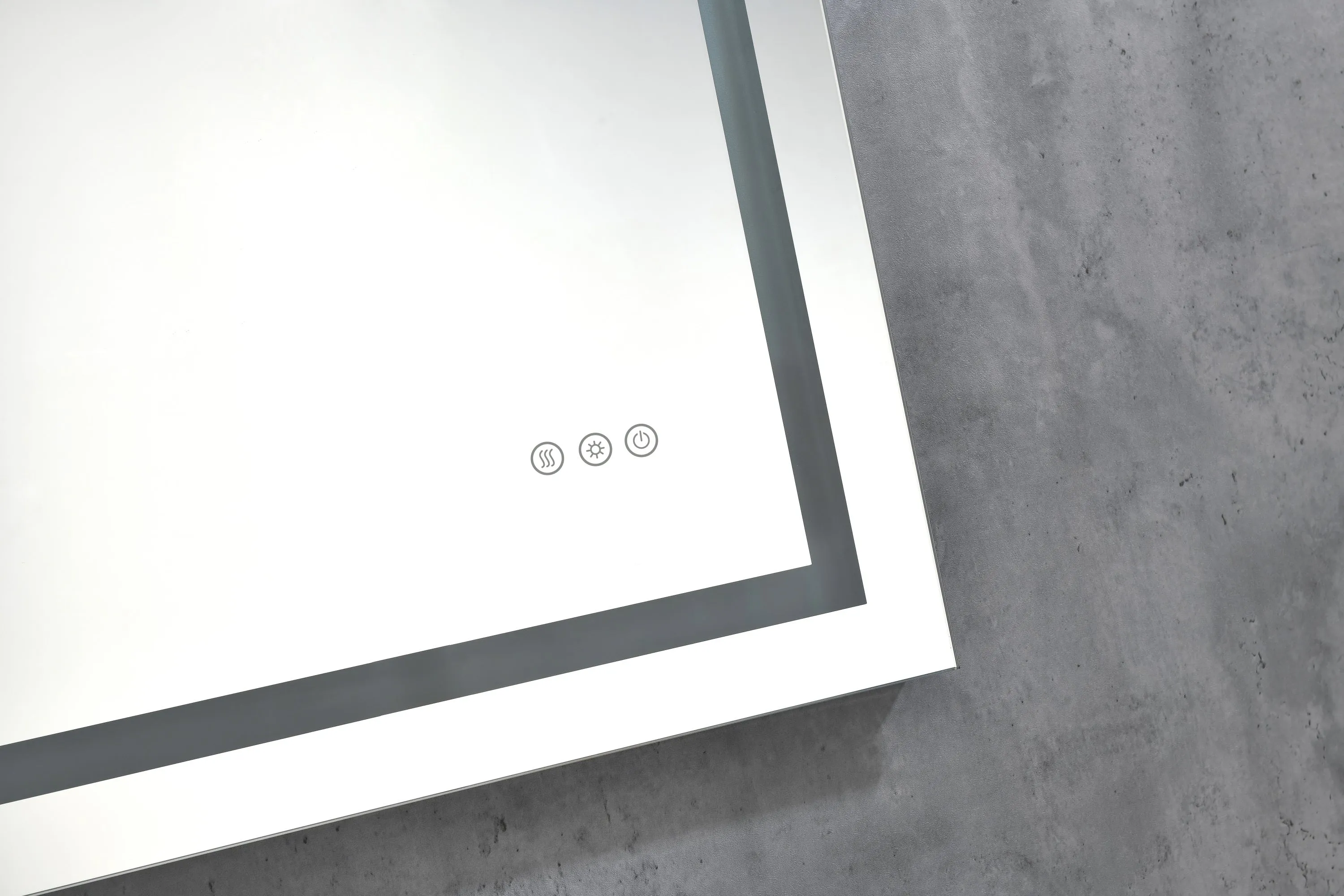 32*24 LED Lighted Bathroom Wall Mounted Mirror with High Lumen Anti-Fog Separately Control Dimmer Function