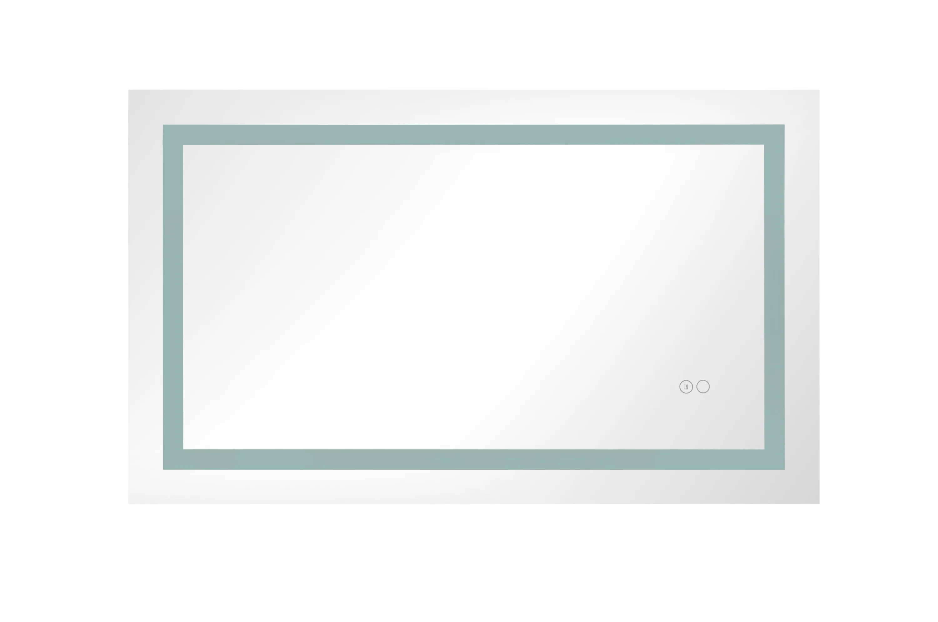 36*24 LED Lighted Bathroom Wall Mounted Mirror with High Lumen Anti-Fog Separately Control Dimmer Function