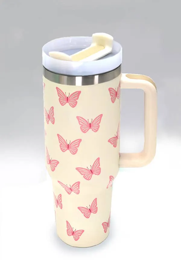 40oz STAINLESS STEEL TUMBLER ALL STYLES | TB40OZ: MAMA CHECKER FUCHSIA