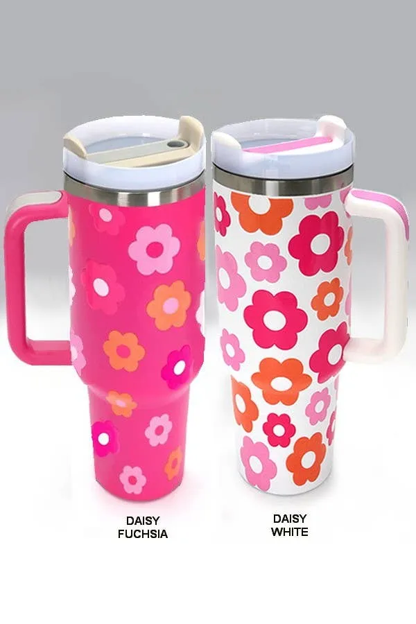 40oz STAINLESS STEEL TUMBLER ALL STYLES | TB40OZ: MAMA CHECKER FUCHSIA