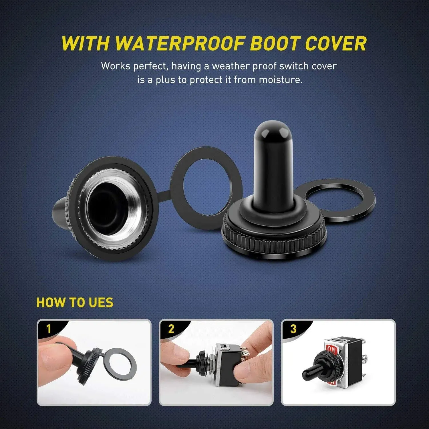 5Pack 6Pin ON-OFF-ON DPDT Toggle Switch