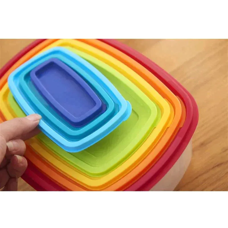 7pcs Rainbow Colour Boxes