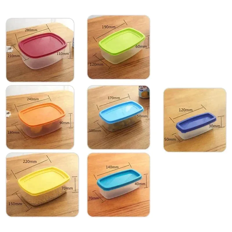 7pcs Rainbow Colour Boxes