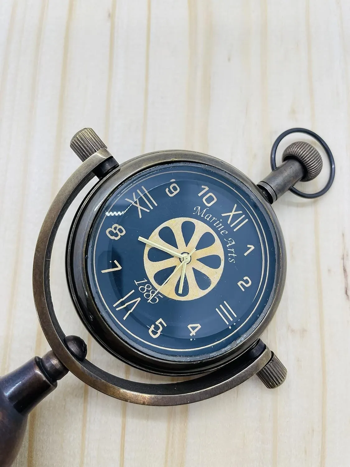 Antique Brass Desk and Table Clock Antique Clock for Home and Office Table Decor Clock