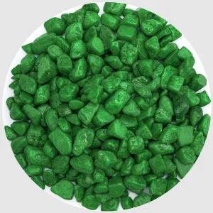 Aquarium Pebbles (Green, Small) - 1 kg