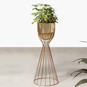 Artful Foliage Planters - Big - Gold