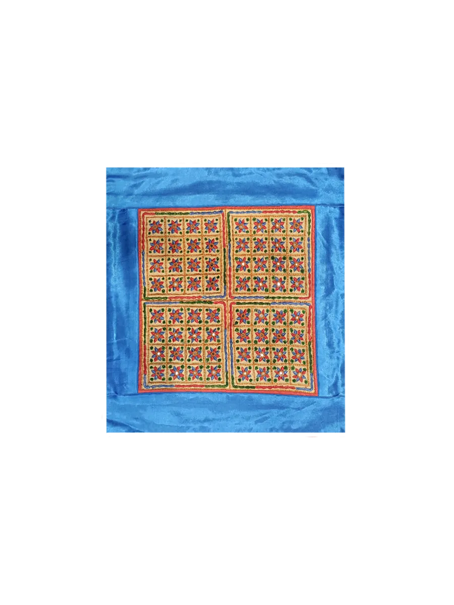 Artistic Soul of Kutch Heritage: Rakhi Soni Jayeshbhai's Kutch Embroidery Cushion Cover
