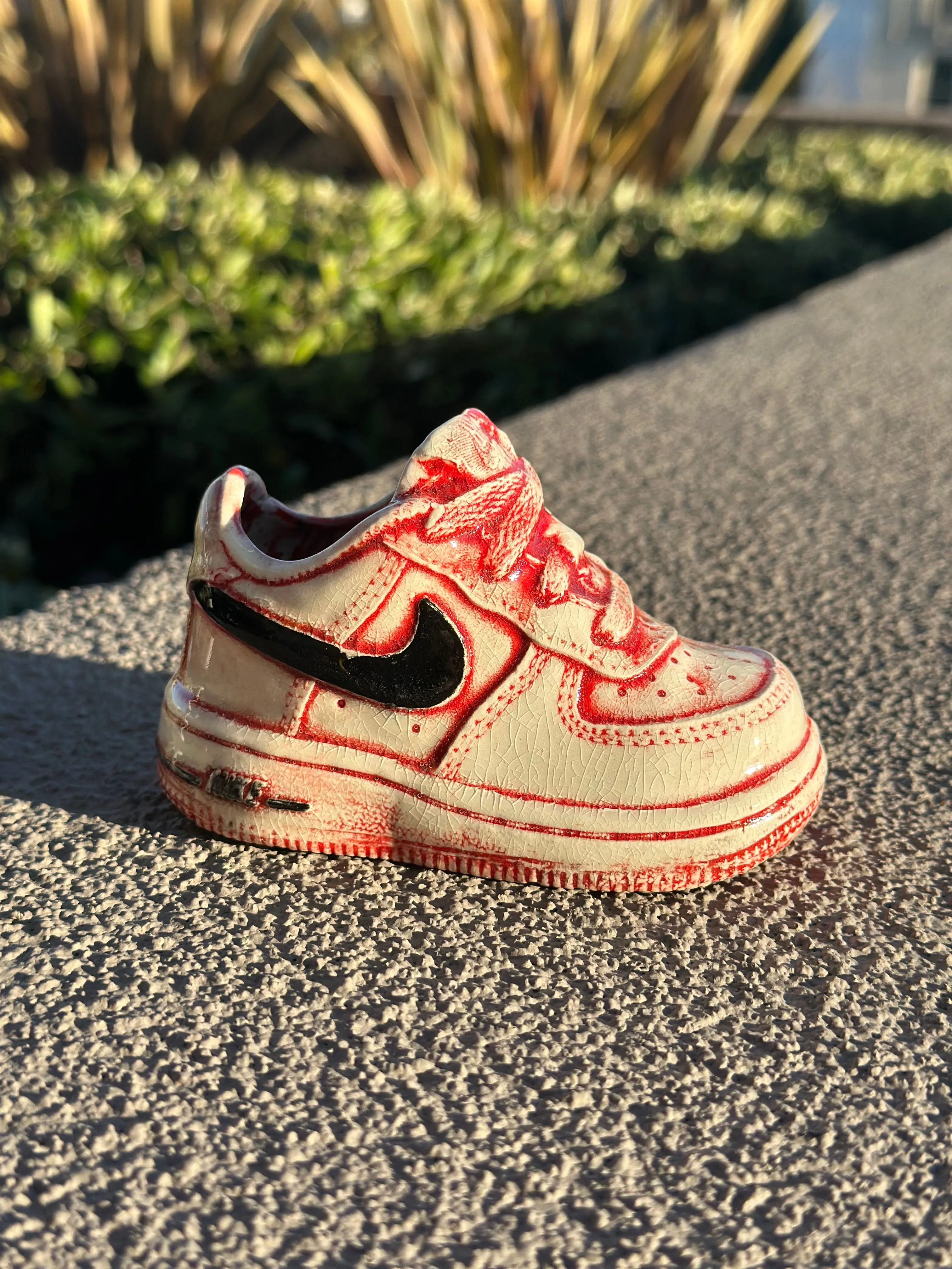 Baby AF1 Blk & Red
