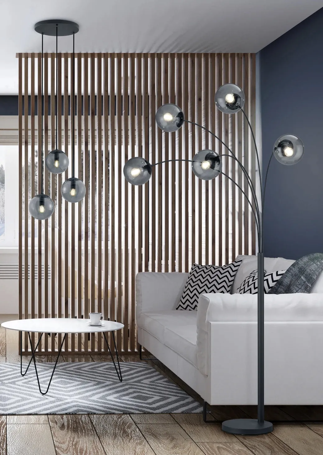 Balini Modern Floor Lamp - Anthracite