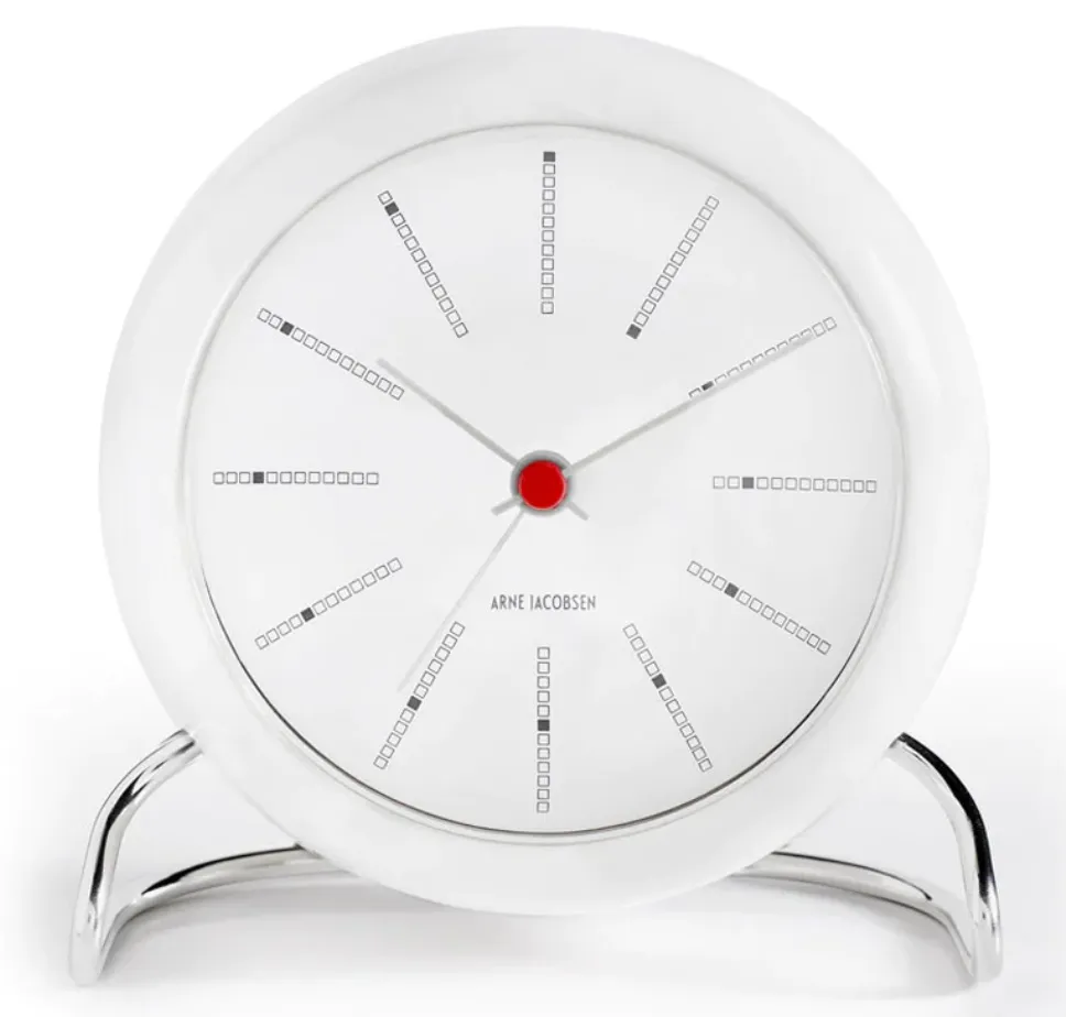 Banker's Alarm Clock - White