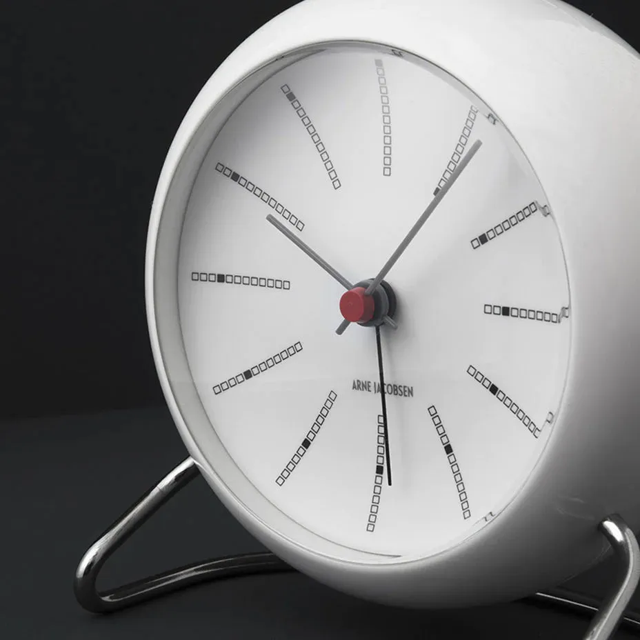 Banker's Alarm Clock - White
