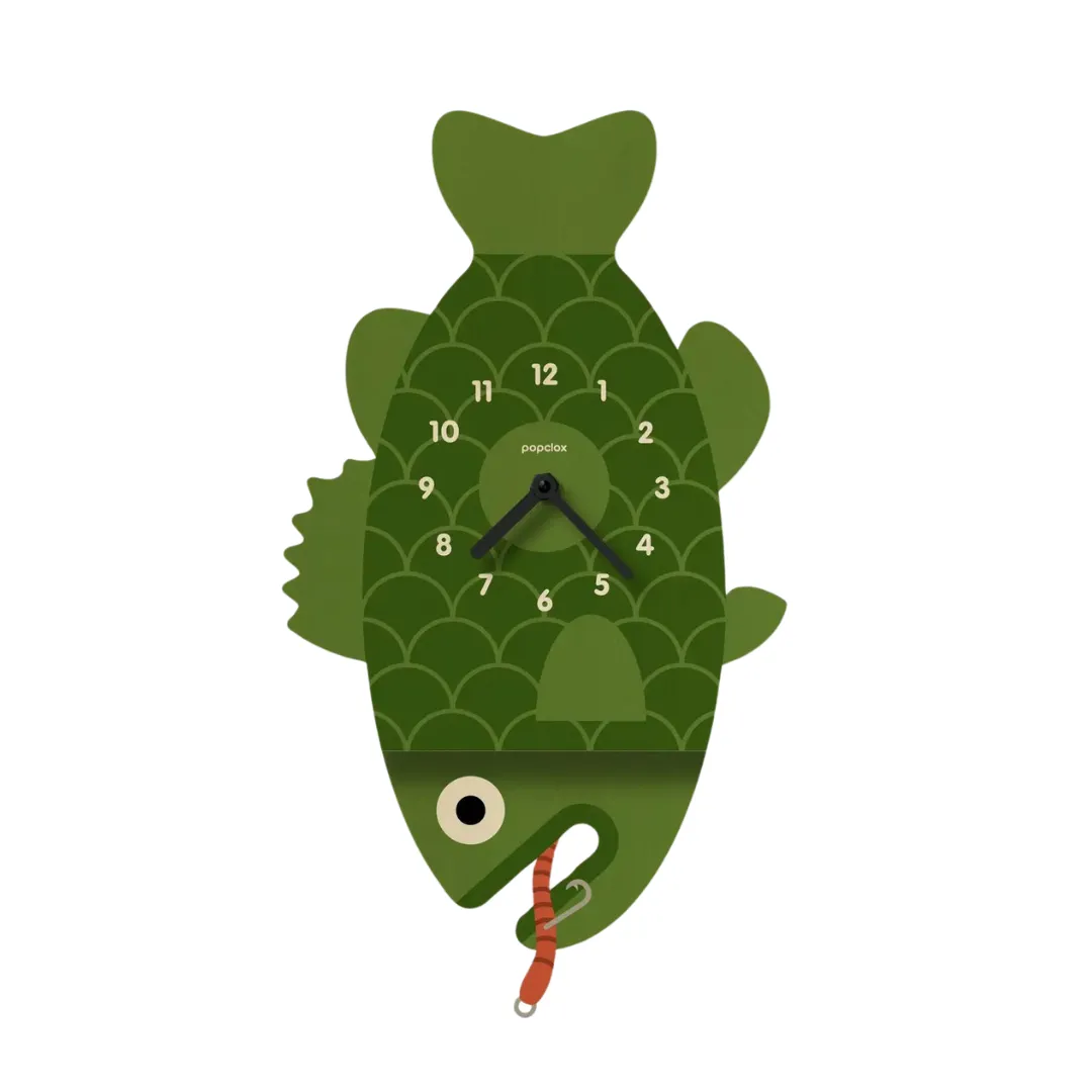 Bass Wooden Pendulum Clock by Popclox