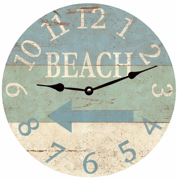 Beach Arrow Clock- Beach House Clock