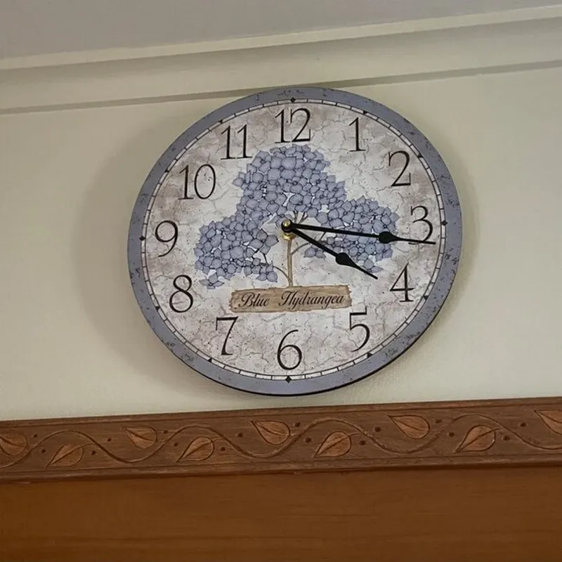 Blue Hydrangea Flower Clock