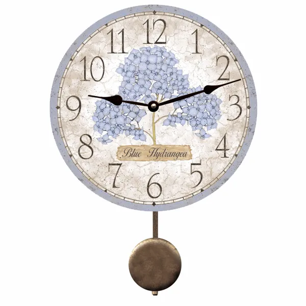 Blue Hydrangea Flower Clock