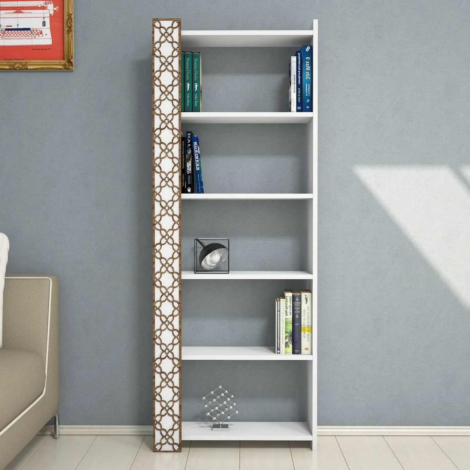 Bookshelf City - White