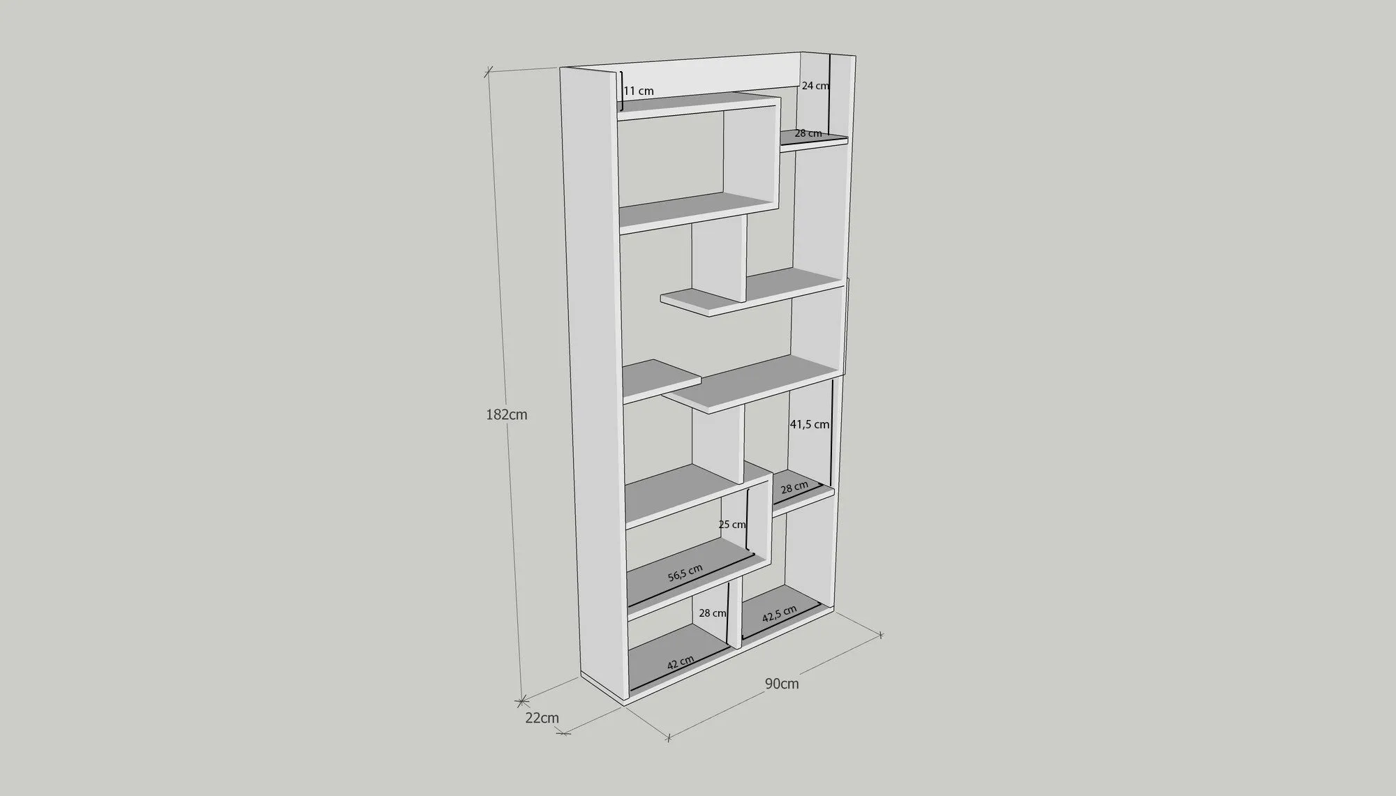 Bookshelf elif pine