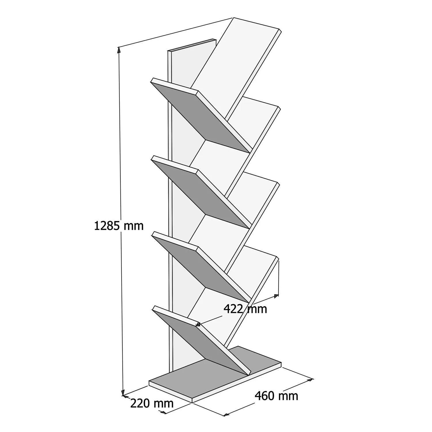 Bookshelf Hitit - Anthracite