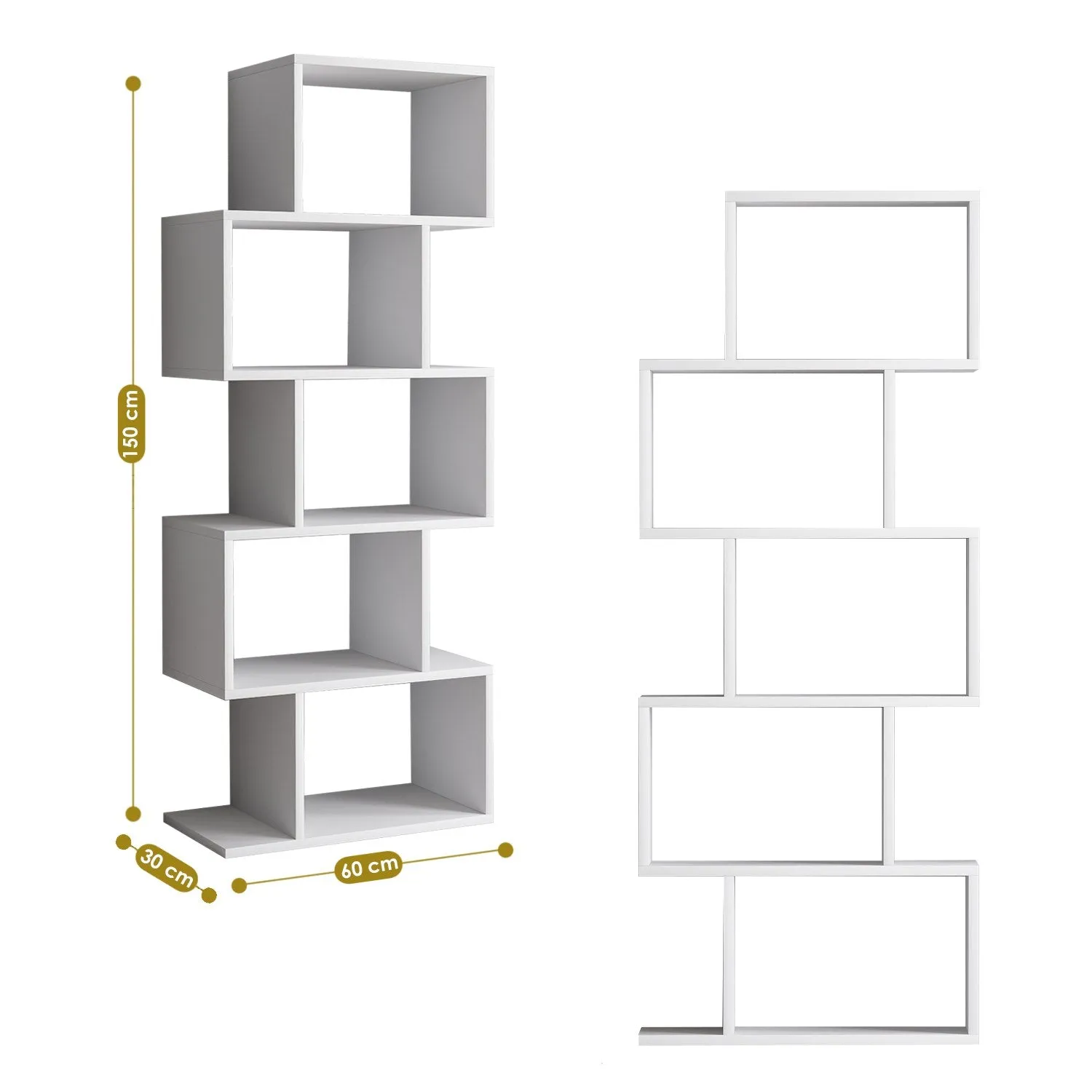 Bookshelf Meriç - White