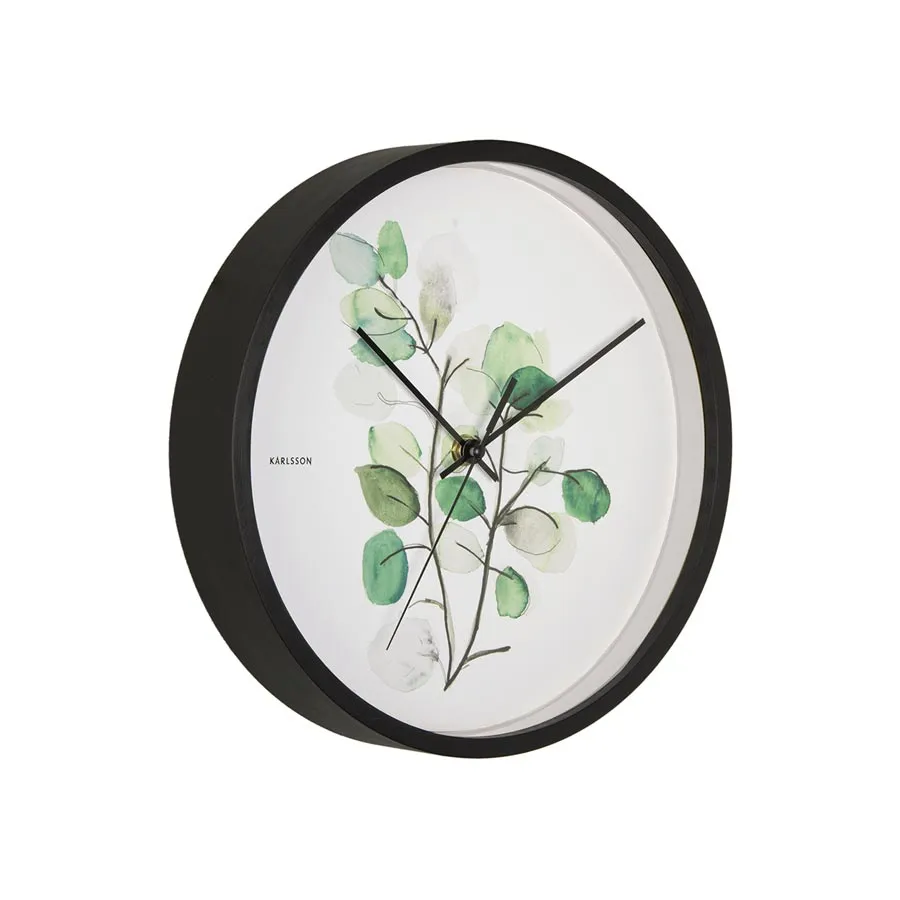 Botanical Eucalyptus Wall Clock (26cm)