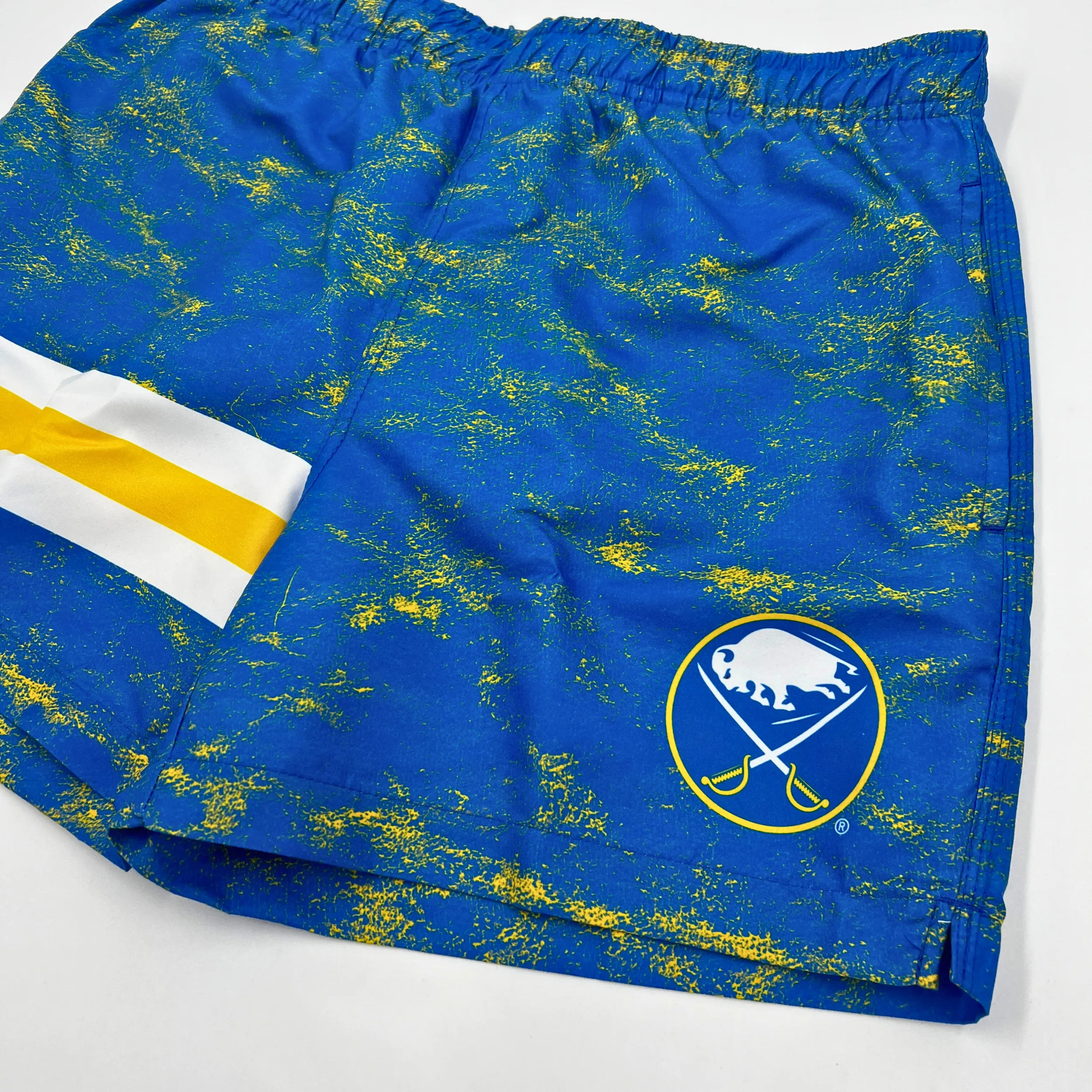 Buffalo Sabres Royal & Gold With Primary Logo Swim Trunks