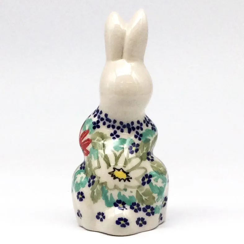 Bunny Holding Easter Egg-Miniature in Dahlia