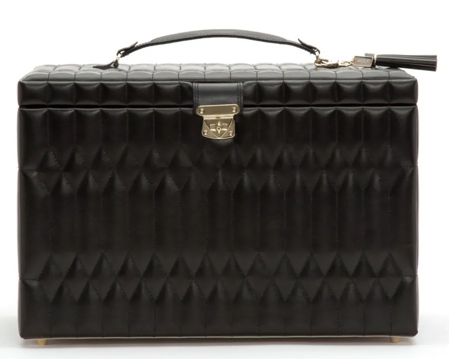 Caroline Extra Large Jewelry Box (Black)