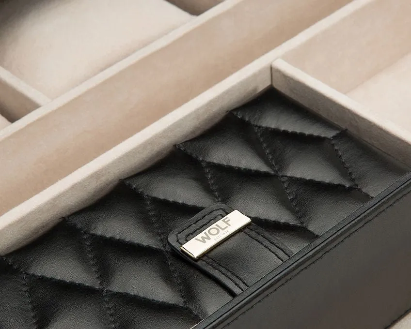 Caroline Extra Large Jewelry Box (Black)