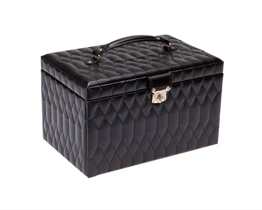 Caroline Extra Large Jewelry Box (Black)
