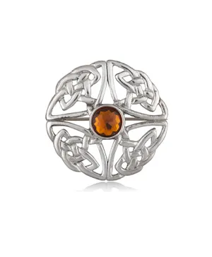 Celtic Design Pewter Brooch