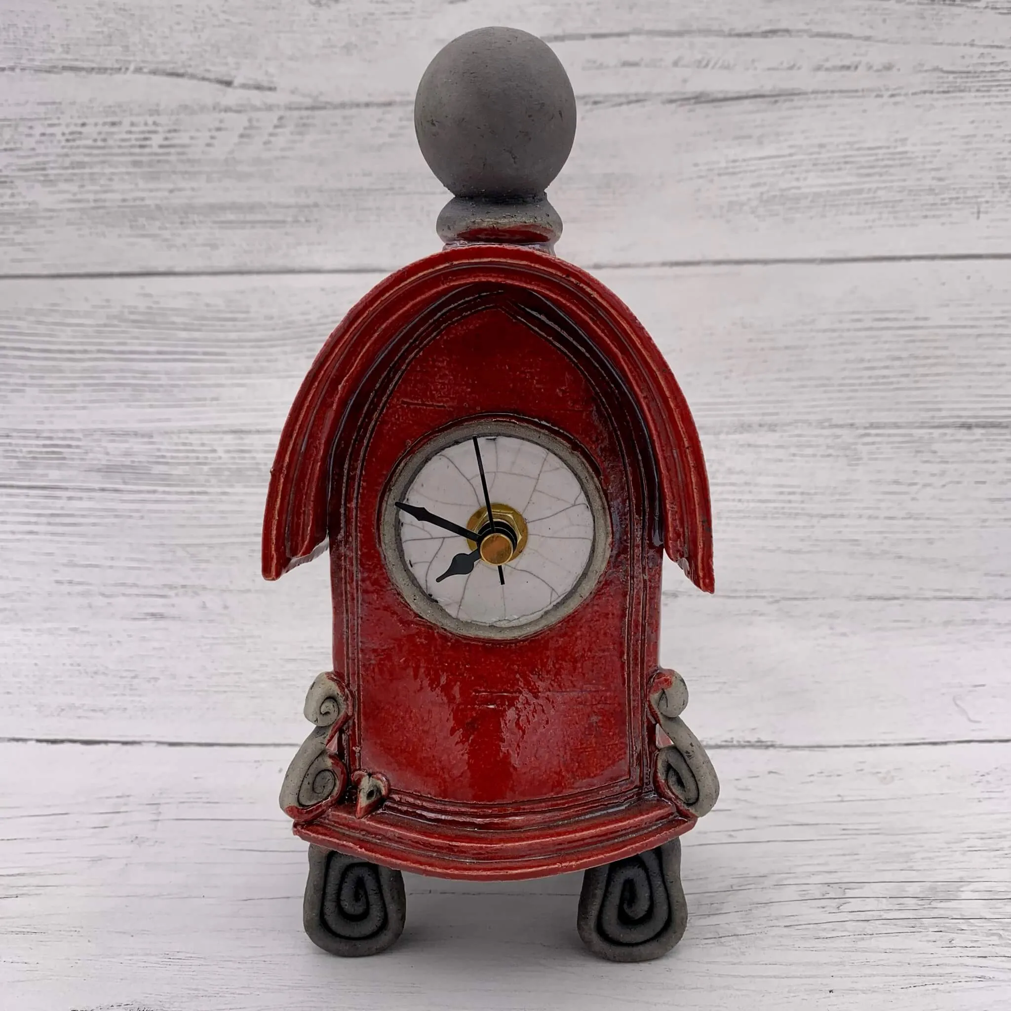Ceramic Raku Clock - Various colours