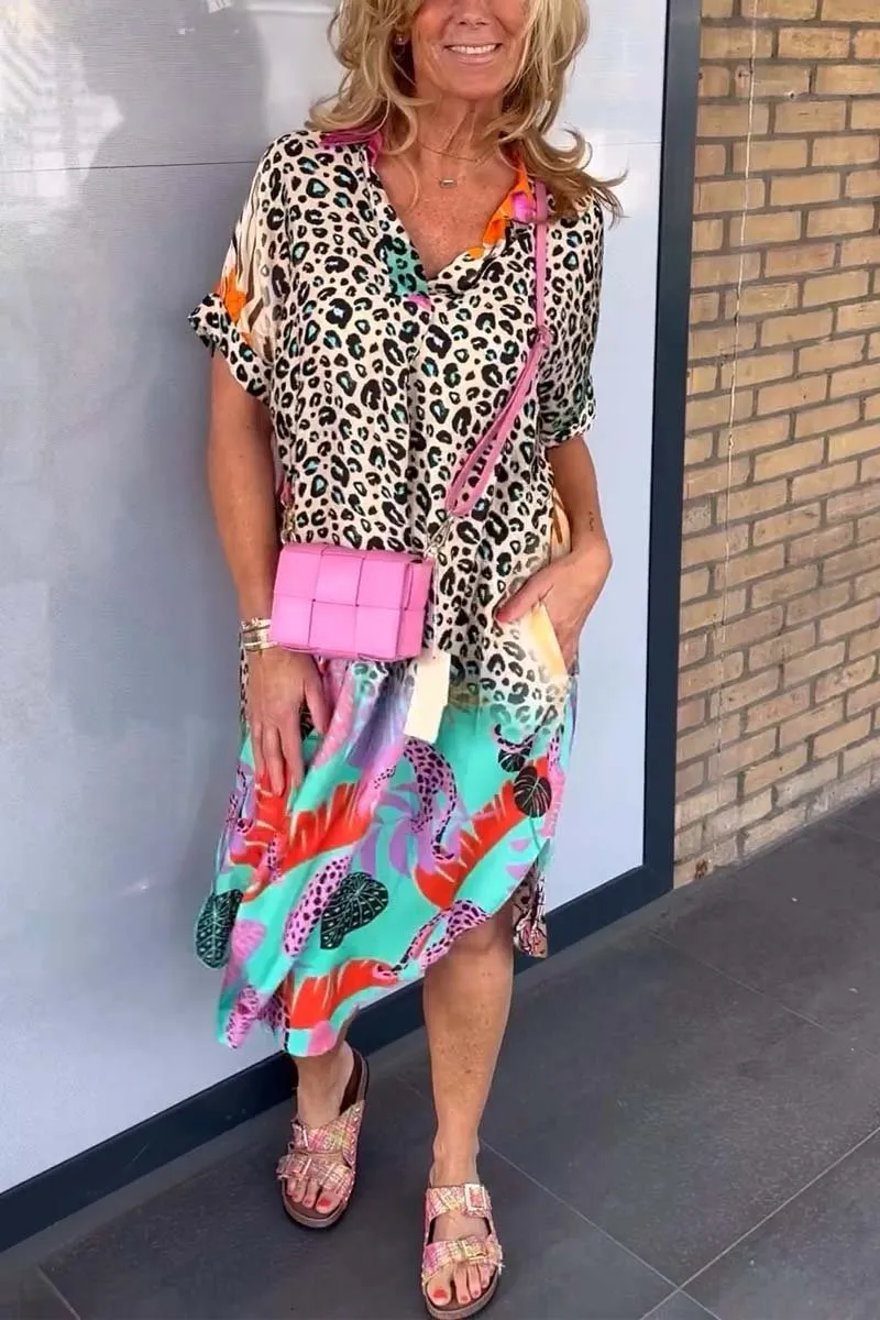 CHRISTINE - UNIQUE LEOPARD PRINT DRESS