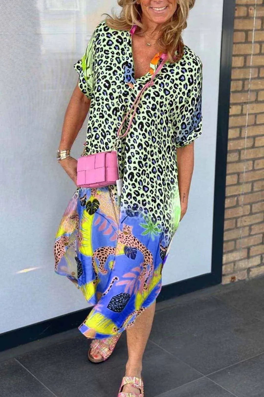 CHRISTINE - UNIQUE LEOPARD PRINT DRESS