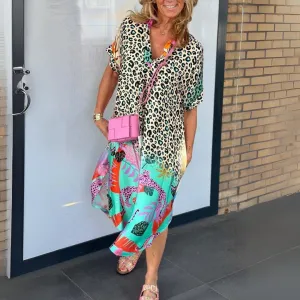 CHRISTINE - UNIQUE LEOPARD PRINT DRESS