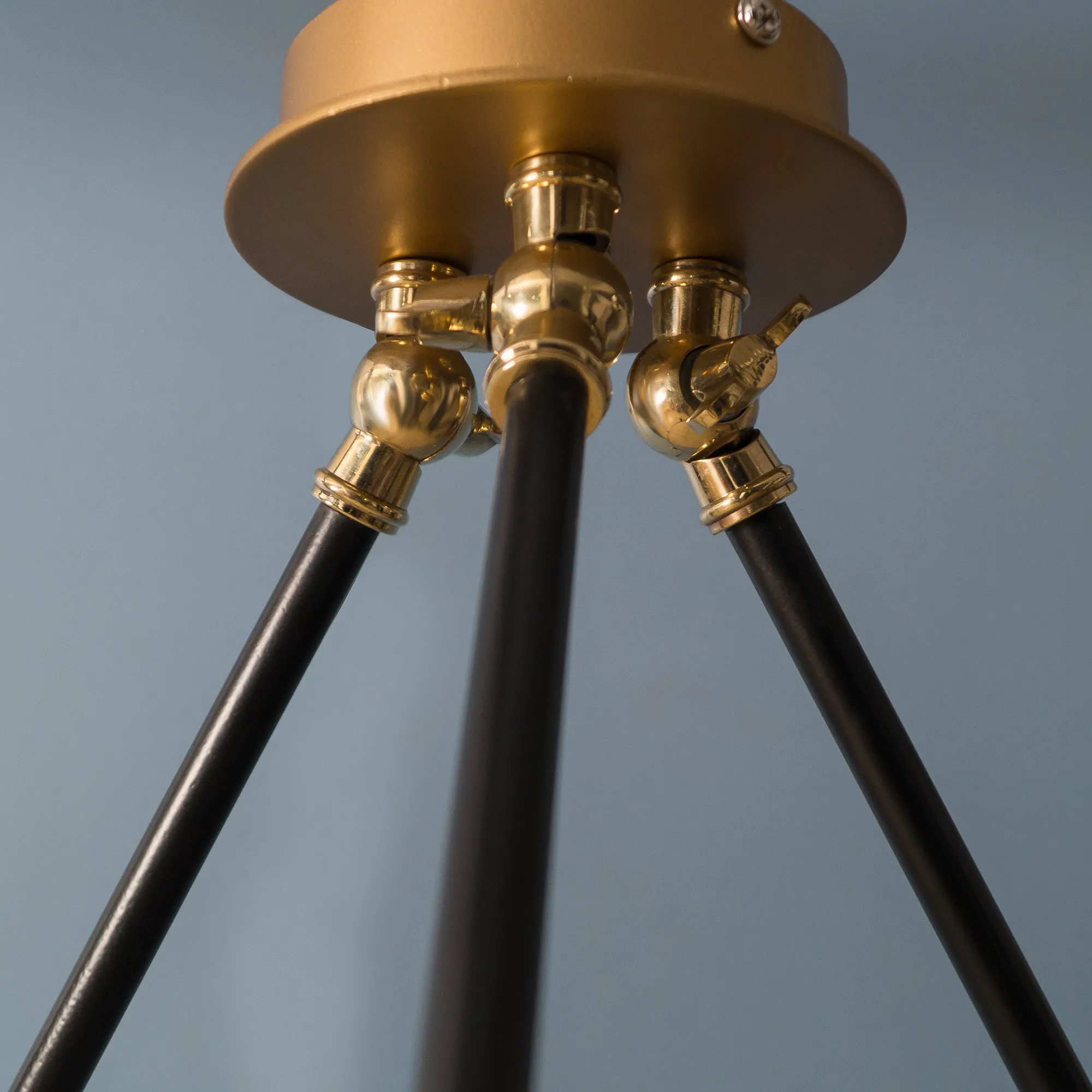 Clr109 Vintage Gold And Black Chandelier
