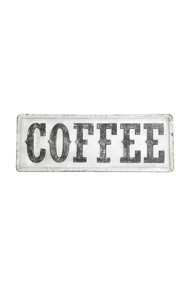 Coffee Metal Wall Art Sign
