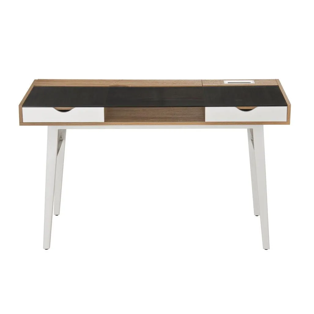 Compact Computer Desk with Multiple Storage