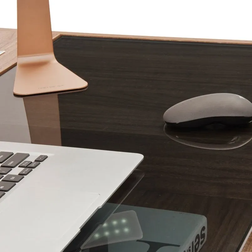Compact Computer Desk with Multiple Storage