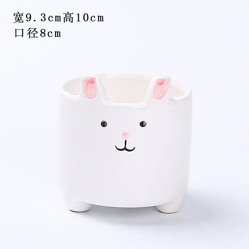Creative Plant Pot Desktop Potted Desk Decorate Small Ornament