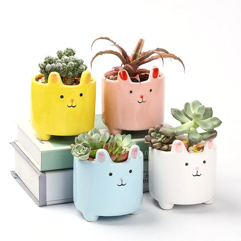 Creative Plant Pot Desktop Potted Desk Decorate Small Ornament