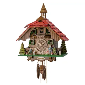Cuckoo Clock - 1-Day Chalet with Heidi Scene - Engstler
