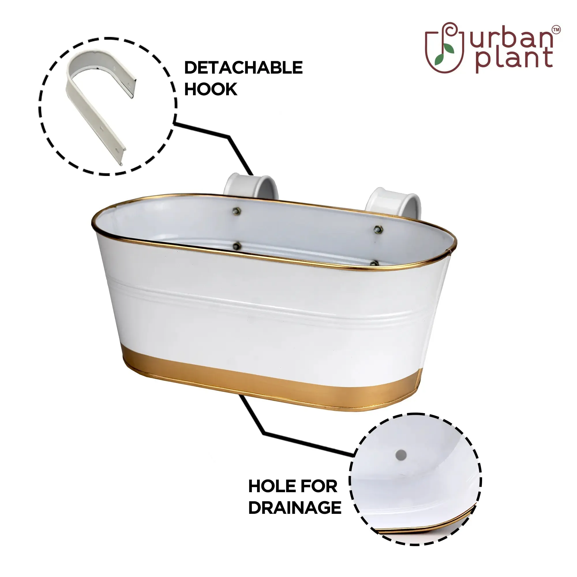 Curvian Hanging Planter - (Set of 5)