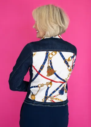 Dark Denim Jacket / Cream Unique
