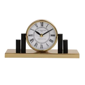 Decor de Maison Harbor Hour Clock in Gold Table Clock for Home Decor